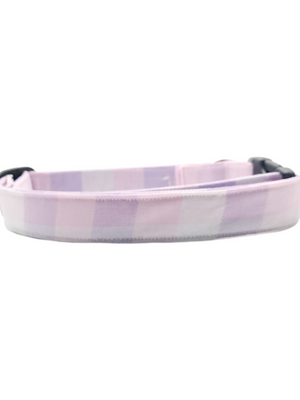 Pink Plaid Collar & Matching Scrunchie