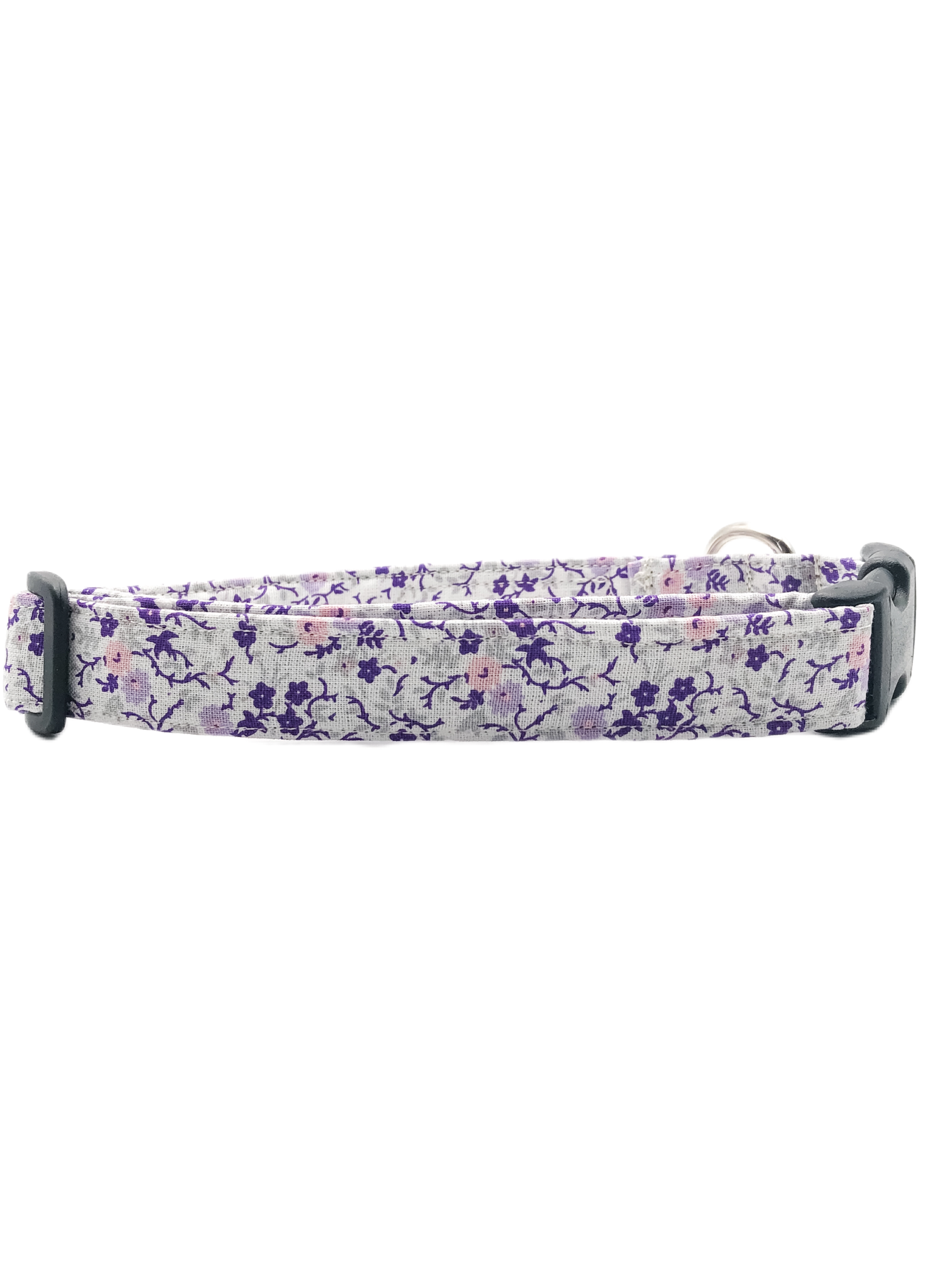 Purple Floral Collar & Matching Scrunchie